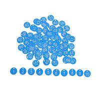 PACKOVE 100 Unidades Etiquetas Numéricas de Plástico Redondas Reutilizables Orificio para Llaves y Equipaje, Organización Conveniente para Hoteles y Almacenes