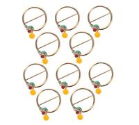 PACKOVE 10piezas Anillos De Bufanda De Metal Para Mujeres Clips Decorativos Para Chal y Cardigans Hebillas De Bufanda Para Diversas Ropas Accesorios De Moda Prácticos y Elegantes