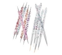 PACKOVE 10piezas Herramientas para Uñas Pinceles para Esculpir y Dibujar Rotuladores de Doble Punta para Decoración de Flores Herramientas para Manicura Salón