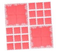 PACKOVE 120piezas Pañuelos para Fiestas Navideñas de Papel Desechables Servilletas Navideñas Copos de Rojo para Fiestas de Cena y Decoración de Temporada