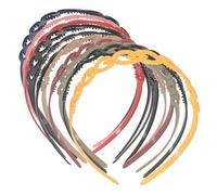 PACKOVE 12piezas Diademas Anchas para Fiestas Diseño Forma de Corazón Coloridas Aros Cabello Decoración Cabello de Mujer