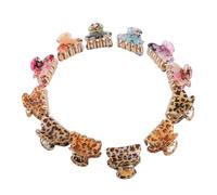 PACKOVE 12piezas Horquilla Antideslizante De Moda Para Sujetar El Pelo De De Caballo Pinzas Pelo Para Mujeres y Niñas Pinzas Ducha Flores y