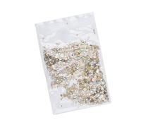 PACKOVE 1440 Piezas de Adornos de Gemas de Imitación para Decoración de Uñas, Mezcla de Tamaños, Color Azul Degradado, Accesorios para Manicura Profesional y Semipermanente