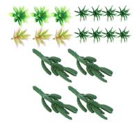 PACKOVE 18 Árboles Miniatura de Plástico para Paisajes Realistas, Figuras de Cactus para Escenas en Miniatura y Materiales DIY para Modelismo y Maquetas