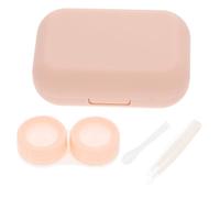 PACKOVE 1juego Estuche De con Espejo y Herramienta De Extracción Kit De Almacenamiento para Caja De Lentes De Práctica y Ligera Diseño Elegante