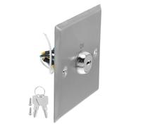 PACKOVE 1juego Interruptor de Llave para Puerta de Emergencia Botón de Liberación Acero Inoxidable Control Resistente para Seguridad Perimetral y Acceso Exteriores