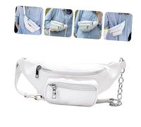 PACKOVE 1pieza Bolso De Cadera PU De Cuero Cadena para Mujer Bandolera De Moda y Resistente Al Agua para Viajes y Actividades Al Aire