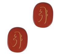 PACKOVE 2 De Chakras En Forma De Palma Con Símbolos De Chakras Grabados En Rojo Para Facilitar La Consulta En Meditaciones Y Rituales De Sanación.