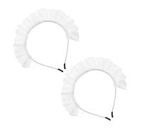 PACKOVE 2 Diademas Estilo Steampunk De Encaje Para Cosplay Tocado De Lolita Tocado De Sirvienta Lolita Diadema De Encaje
