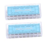 PACKOVE 2 Juegos de Pasadores de Resorte para Correa de Reloj de Metal 18 Tamaños Juego de Pasadores de Chaveta de Acero Inoxidable 360 Piezas