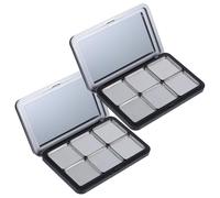 PACKOVE 2 Juegos Paleta de Maquillaje Vacía Magnética de Gran Capacidad para Sombras de Ojos y Rubor Diseño Compacto Adecuado para DIY y Viajes