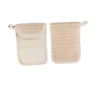 PACKOVE 2 Piezas bolsa de jabón bolsas de jabón de malla lavar portátil organizador de bolso pequeñas bolsas de malla bolsa de malla para jabón bolsa de ducha de malla Sabana de algodon