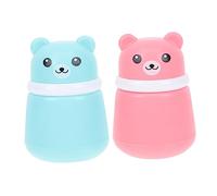 PACKOVE 2 Piezas Caja De Soplo De Polvo Suave Cuerpo Soplo De Polvo De Bebé y Contenedor Talco Caso De Soplo De Polvo Verdadero Mini Soplo De Polvo Borla De Terciopelo Páginas