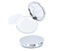 PACKOVE 2 Piezas Caja para Polvos Sueltos de Maquillaje Estuche Vacío para Polvos Contenedor para Sueltos Espejo para Uso Viajes o Maquillaje Diario
