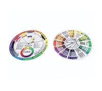 PACKOVE 2 Piezas De Tarjeta De Colores Para Mezclar Tabla De Maquillaje Rueda De Uñas Guía De Mezcla De Pintura Clase De Aprendizaje Modelador De Colores Mixtos Manicura Mezcla De