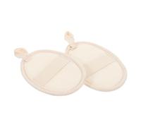 PACKOVE 2 Piezas esponjas naturales para el cuerpo toalla de baño Esponja exfoliante para el cuerpo de baño natural exfoliante corporal lufee de lufa vegetal Beige