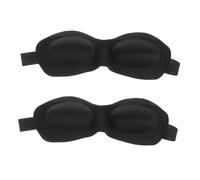 PACKOVE 2 Piezas Máscara para Dormir de Eva Negra Cómoda Máscara para Dormir Ojos Antifaz Cuidado Ojos la Noche