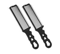 PACKOVE 2 Piezas Peine para Cortadora Profesional de Dientes Finos Peine para Peinar y Cortar Cabello de Peluquería y Uso Salón Accesorios de Peinado para Hombres y Mujeres