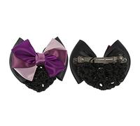 PACKOVE 2 Piezas Redecilla para Moño Lazo Cubre Moño Profesional de Tres para Azafata Empleada Bancaria y Mujer Redecilla de Ballet