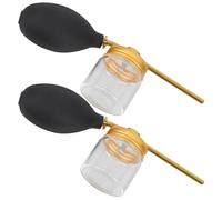 PACKOVE 2 Piezas Spray Texturizador de Cabello Recargable Dorado con Almacenamiento a Prueba de Fugas, Botella de Silicona y Vidrio para Peinados Personales y Profesionales