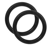 PACKOVE 2 Unidades Anillos y Soporte 400kg de Abs Negro de Fitness Ajustables en para Entrenamiento de Fuerza para Gimnasio y Rehabilitación Física