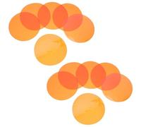 PACKOVE 20 Filtros de Gel Adhesivos de Color Ámbar Cálido para Iluminación Escénica y Efectos de Luz, Círculos Redondos de Pet Fáciles de Instalar y Resistentes al Desgaste