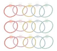 PACKOVE 20 Piezas para Cabello de Color Macaron Bandas Elásticas Transparentes Accesorios para Niñas y Bebés para Ocasiones Especiales y