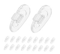 PACKOVE 200 Piezas Almohadillas de Nariz para Gafas de Silicona Antideslizantes con Almohadillas de Puente Mejoradas para Soporte Estable y Cómodo Deportes y Uso Diario