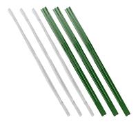 PACKOVE 200 Tallos de Flores de Papel para Arreglos Diy, 200 Unidades (100 Verdes 100), 40 Cm, Tallos Flexibles y Resistentes para Decoración, Ramos y Manualidades