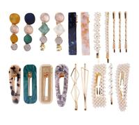PACKOVE 20piezas Pinzas Laterales Decorativas Horquilla De Perlas Para Mujer y Niña Diversidad De Protección Para Cabello