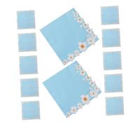 PACKOVE 20piezas Servilletas Desechables Diseño Floral De Margaritas Servilletas Decorativas Para Cenas Para Eventos