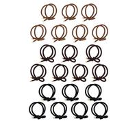 PACKOVE 21piezas Ligas Elásticas para Cabello Bandas Suaves para Coleta Accesorios para Mujeres y Niñas sin Daño ni Tirones Uso Diario y Peinados Variados Color Aleatorio
