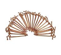 PACKOVE 26piezas Horquillas Letras De Metal Pinzas Cabello Letras Para Pasadores Tocados y Accesorios Cabello Doradas