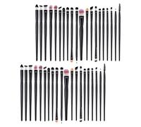 PACKOVE 2juegos Pinceles para Ojos Pinceles para Sombras de Ojos de Maquillaje Portátiles para Uso el Salón de Belleza o Viajes