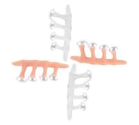 PACKOVE 2juegos Separador De Uñas De Silicona Para Manicura y Pedicura Separadores De Dedos Para Pulir y Corregir Con Martillo Salones De Uñas y Cuidado De Pies