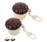 PACKOVE 2piezas Bálsamo Labial Hidratante Sabor Castaña Para Labios Secos Para Viajes y Uso Diurno y Nocturno No Graso y Portátil