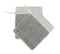 PACKOVE 2piezas Bolsa De Jabón De Lino Negro Bolsa Para Jabón De Barra Accesorio Hogar Práctica Para Ducha y Uso Doméstico