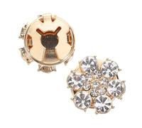 PACKOVE 2piezas Caja De Botones De Camisa Caja De Botones De Camisa Gemelos De Cristal Para Mujeres Para Ocasiones Especiales Accesorio Brillante