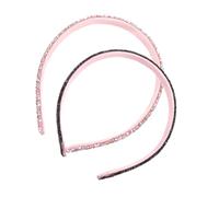 PACKOVE 2piezas Diademas Anchas Tocadas y Enjoyadas Brillantes De Imitación De Gemas Elegante Accesorio De Cabello Para Bodas Fiestas y Noches