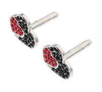 PACKOVE 2piezas Gemelos De Gemas Forma De Corazón Delicados y Elegantes Para Mujer Joyería De Metal Para Trajes De Negocios Suéteres y Ropa De Manga