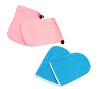 PACKOVE 2piezas Guantes De Terapía Para Manos Con Calentador De Cera De Parafina Reutilizables Protección Térmica Para Spa Casa Cómodos y Duraderos Paquete