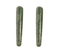 PACKOVE 2piezas Jade Acupressure Massage Tool Natural Jade Massage Stick for Body and Face for Relaxation and