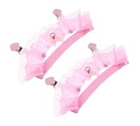 PACKOVE 2piezas Liga De Lazo Pierna Estilo Lolita Pinzas Antideslizantes Para Calcetines Accesorios De Encaje Floral Para Novia Para Eventos De Boda