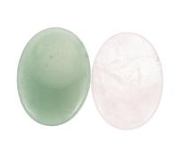 PACKOVE 2piezas Natural Jade Gua Facial Massage Scraper Board for Anti-aging and Portable Body Tool