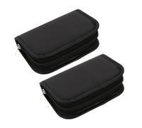 PACKOVE 2piezas Organizador De Almacenamiento Pu Para Glucómetros y Artículos De Viaje Bolsa y Práctica