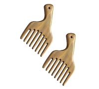 PACKOVE 2Piezas Peine de Madera de Natural de Pack de Peine Práctico para Mujeres para Masaje y Desenredado