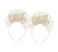 PACKOVE 2piezas Vendas De Cumpleaños Decorativas Accesorios Para Fiestas Diademas Adorables Para Fotos De Fiesta y Sombreros Tocados De Cumpleaños