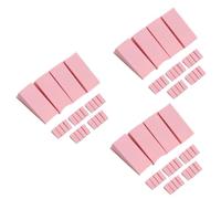 PACKOVE 3 Piezas 3 Bloque de esponja de gradiente kit de maquillaje kit maquillaje esponja maquillaje makeup kit Suave arte esponjas de uñas de color degradado aplicador de maquillaje rosa