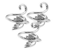 PACKOVE 3 Piezas Anillo De Alambre Para Tejer Anillo Tensor De Ganchillo Para Proyectos De Manualidades y Tejer Dedos Incluye Guía De Hilo