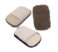 PACKOVE 3 Piezas Aplicador de Cera para Cuero de Limpieza de Mano para Chaquetas Cuero para Protección Total y Natural Color Aleatorio